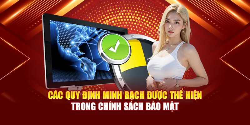 Các quy định minh bạch được thể hiện trong chính sách bảo mật